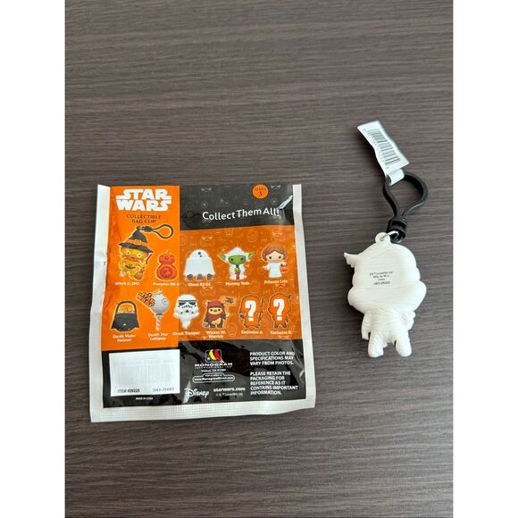 Star Wars Halloween NEW * Mummy Yoda Clip * Blind Bag Key  Star Wars Halloween Series 3 Bag Clip Keychain CHASE - Mummy Trooper